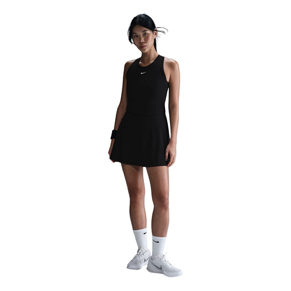 Nike Womens Nikecourt Advantage Top in Black Color