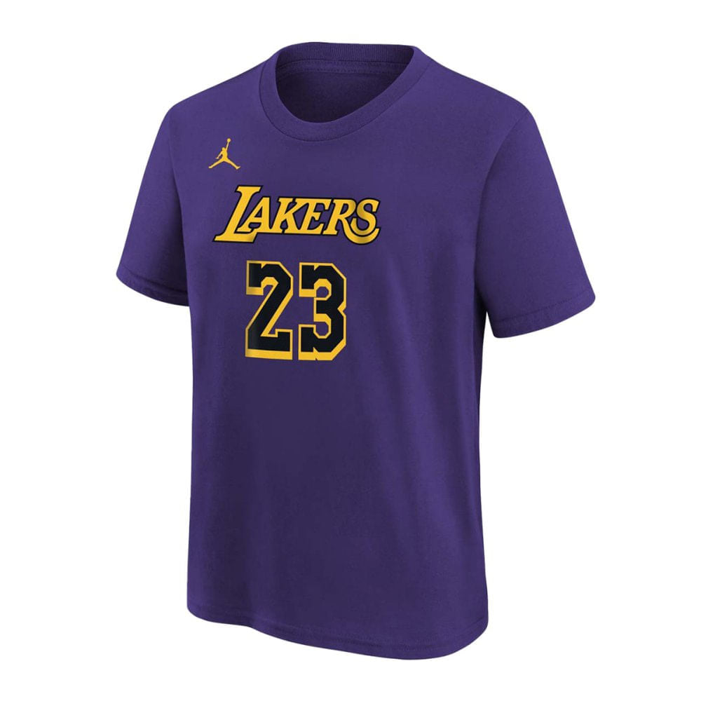 L.JAMES LAKERS N&N STMNT | PURPLE