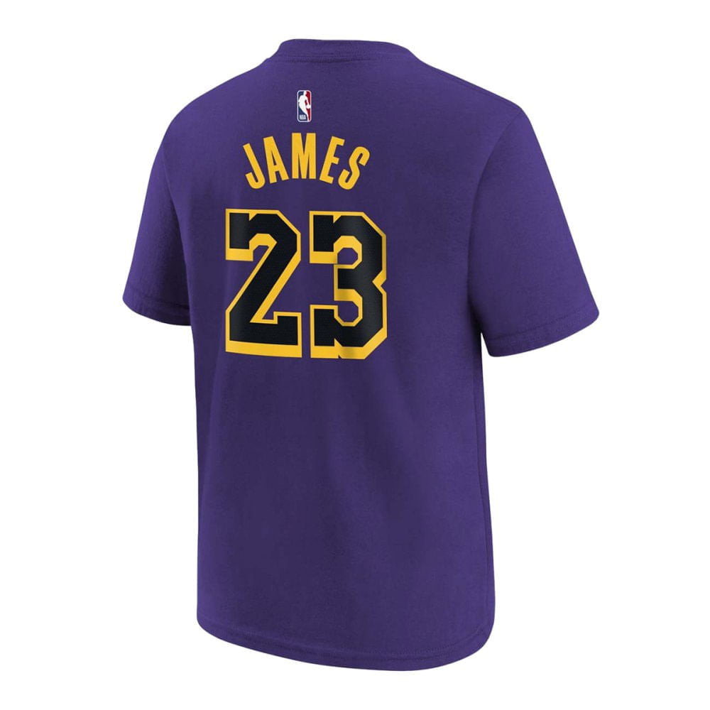 L.JAMES LAKERS N&N STMNT | PURPLE