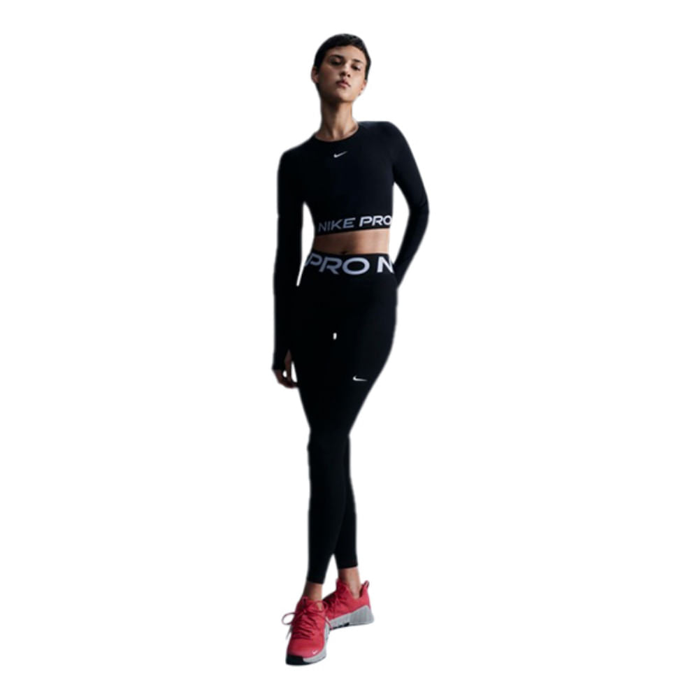 W PRO CROPPED LS | 010-BLACK/