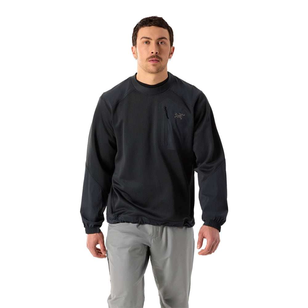 Arc'Teryx Mens Konseal Crew M Midlayer in Black Color
