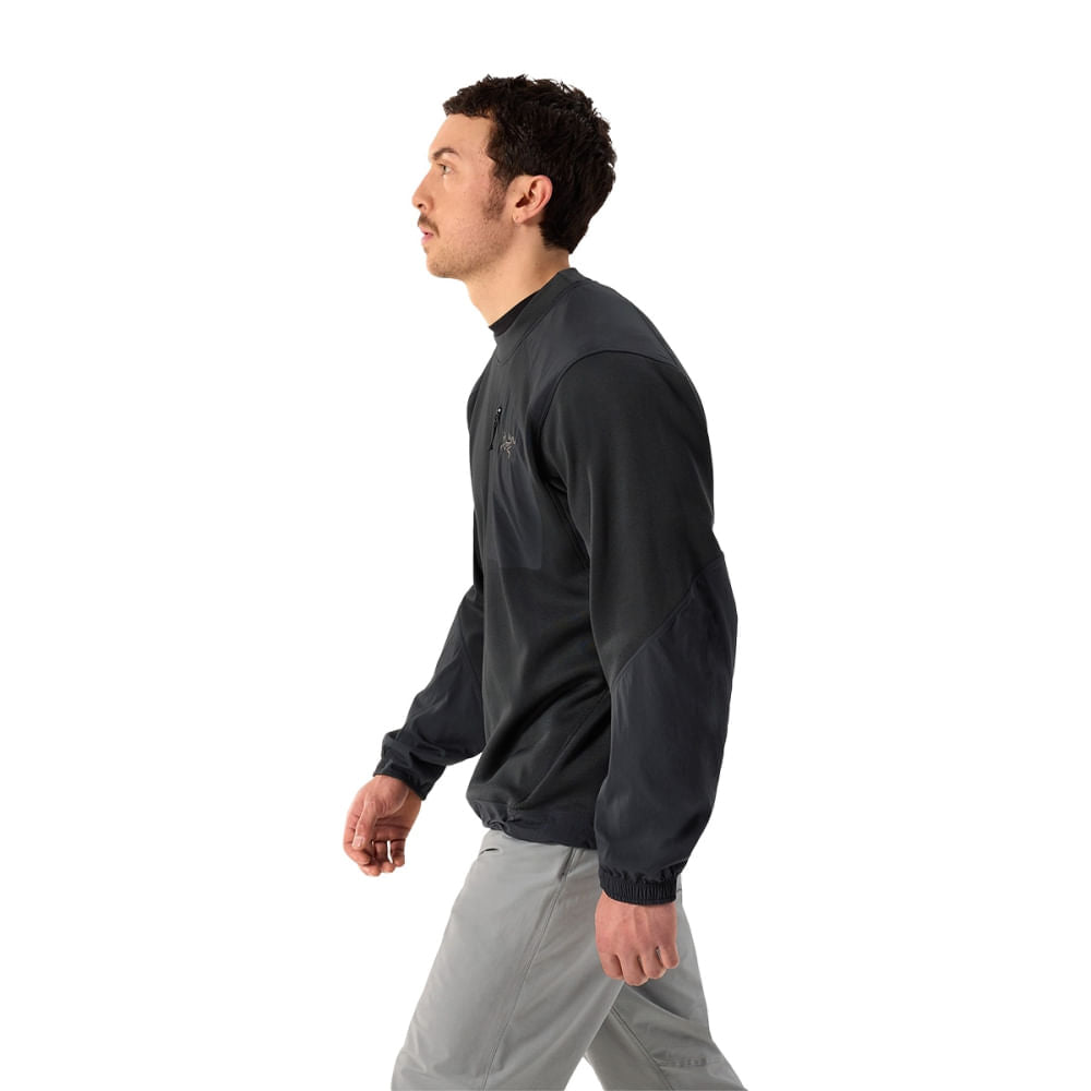 Arc'Teryx Mens Konseal Crew M Midlayer in Black Color