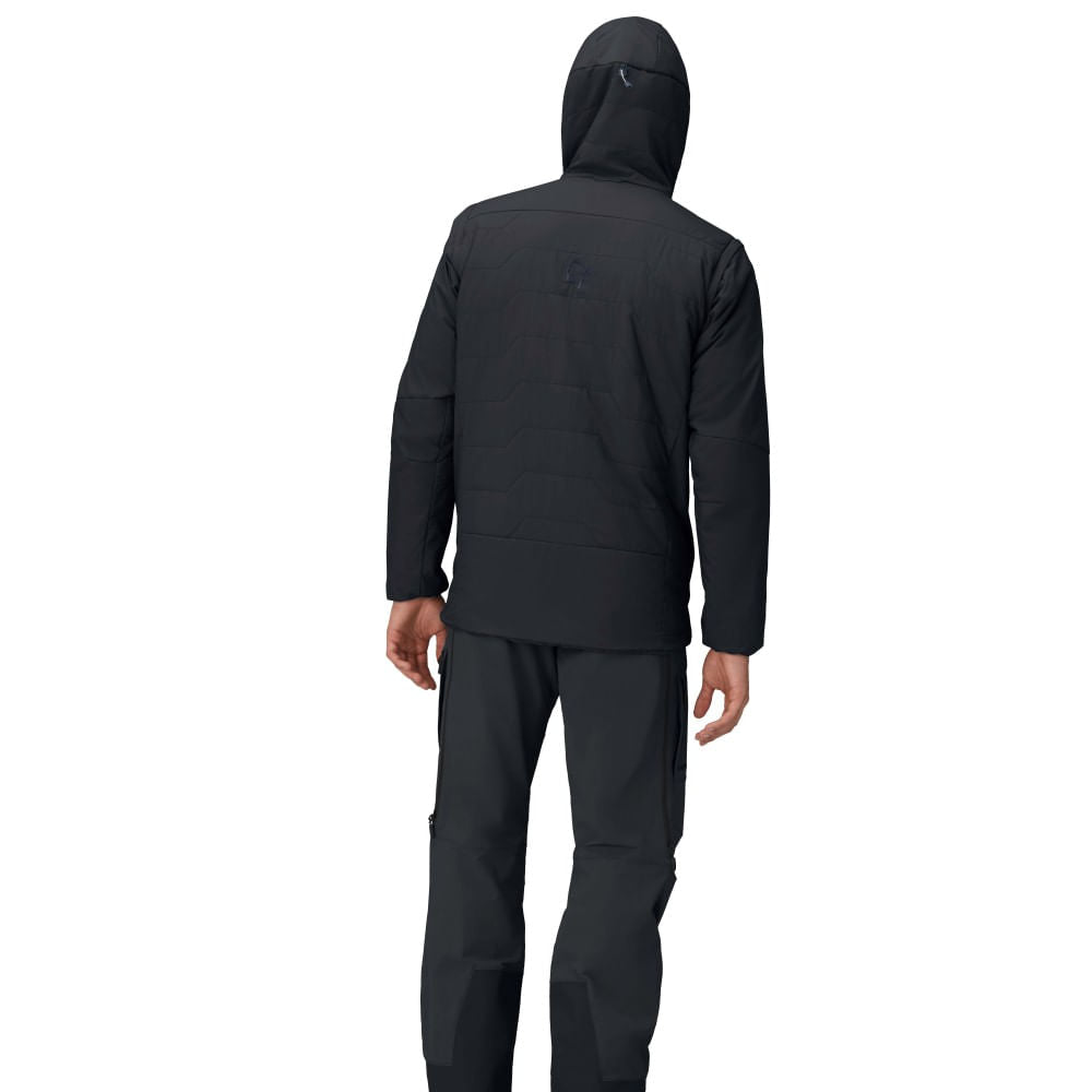 Norrona Mens More Thermo 60 Jacket Midlayer in Black Color