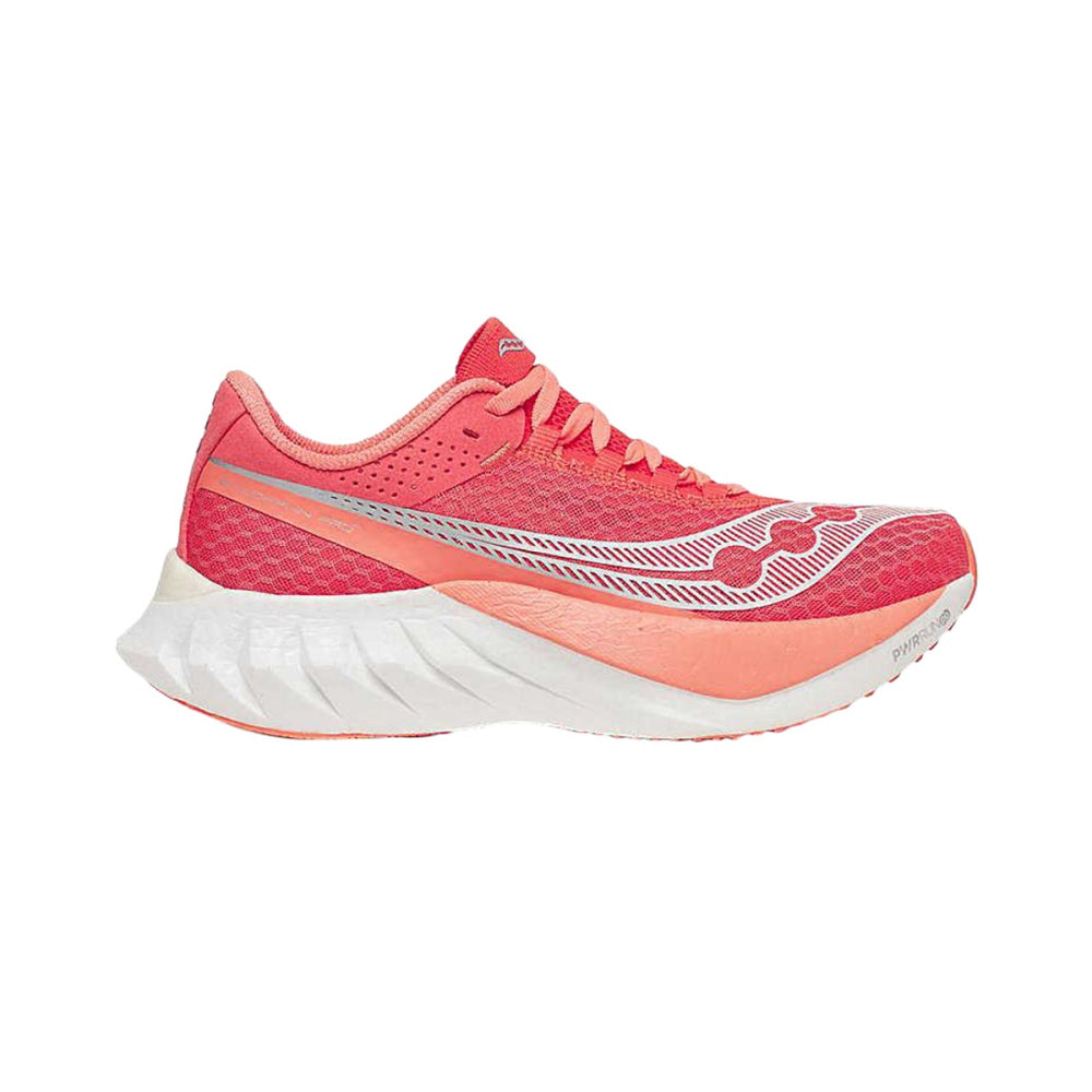 Saucony Womens Endorphin Pro 4 | CORAL – Paragon Sports