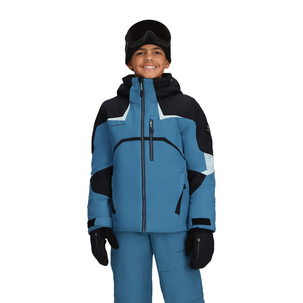 Obermeyer Kids March 15 Jacker Skiing & Snowboarding Jackets in Blue Color
