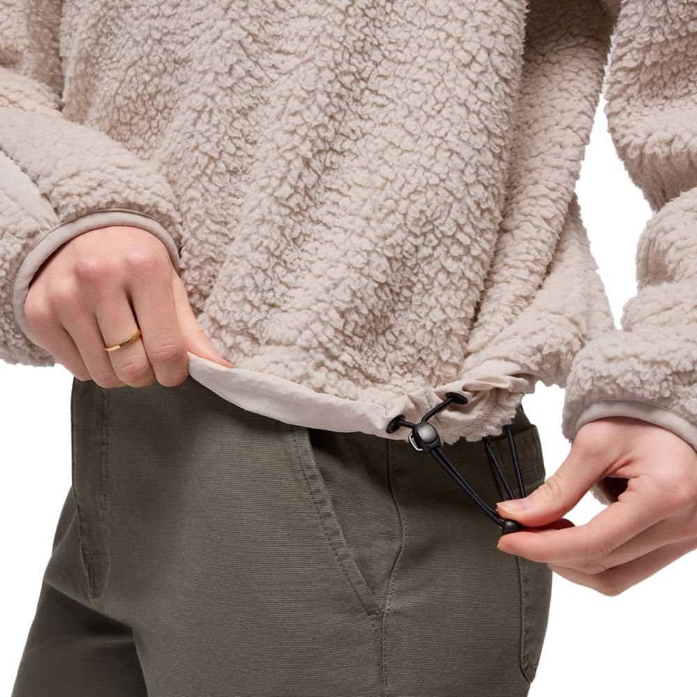 ENCINITAS FLEECE CREW | ALMOND