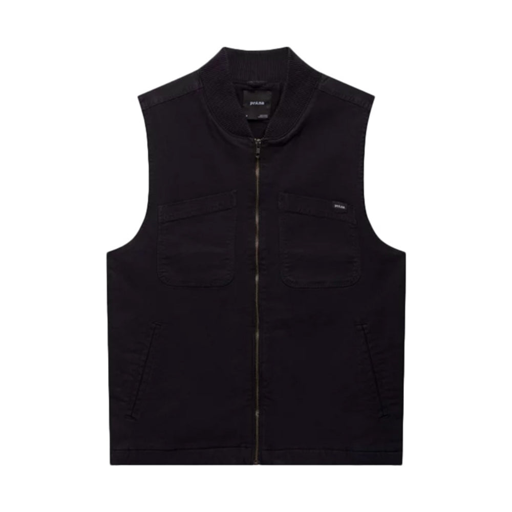 Prana Mens Rock Ridge Vest Midlayer in Black Color