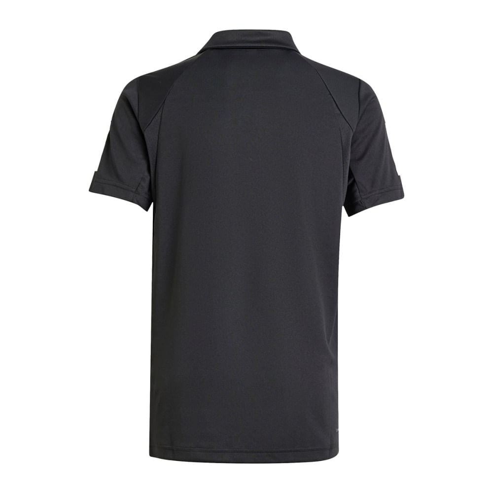 Adidas Kids Club 3 Stripe Polo Tops in Black Color