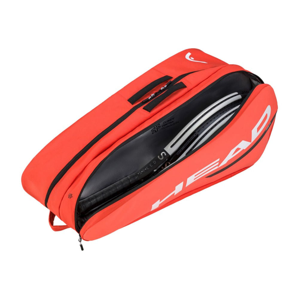 Head Tour Racquet Bag L 9R Bags in Orange Color