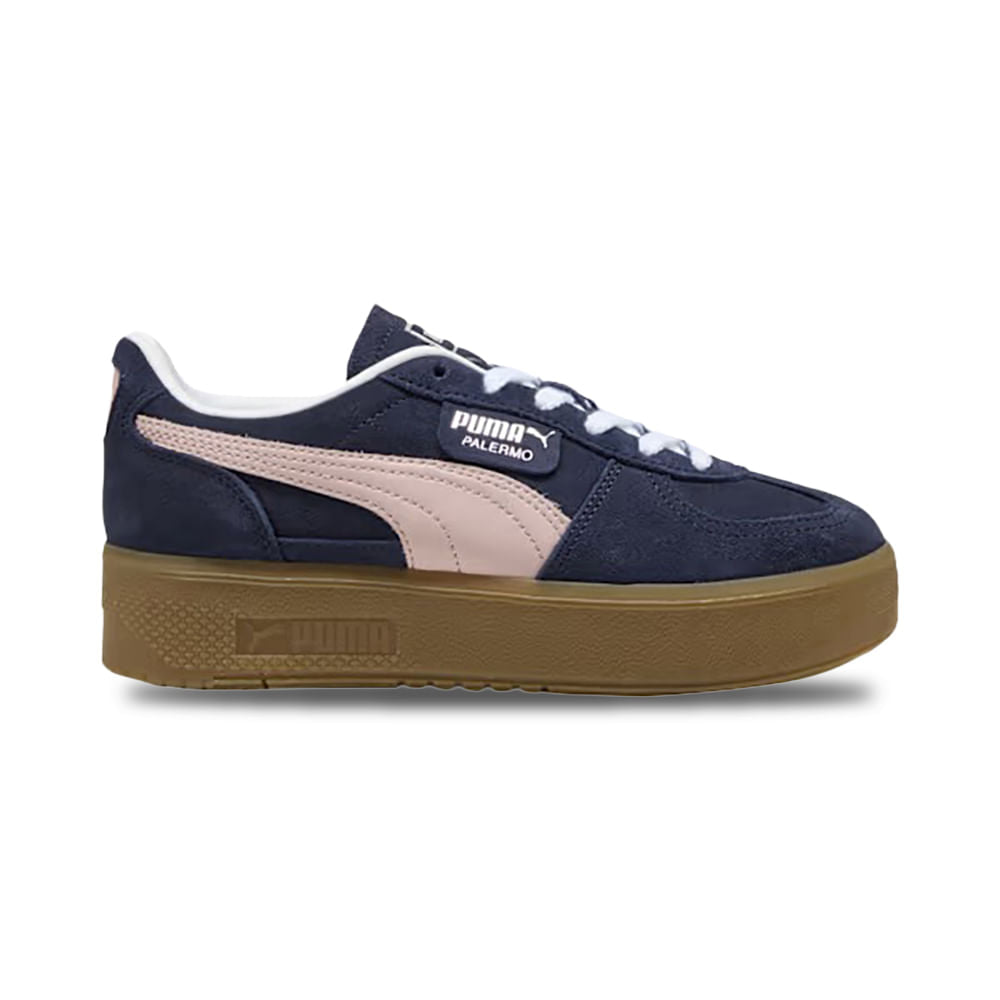 Puma Womens Palermo Elevata Sneakers in Blue Color