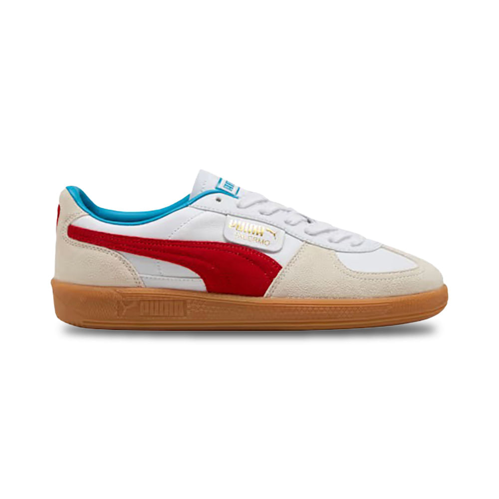 Puma Mens Palermo Leather Shoes | PUMA WHITE/FOR A – Paragon Sports