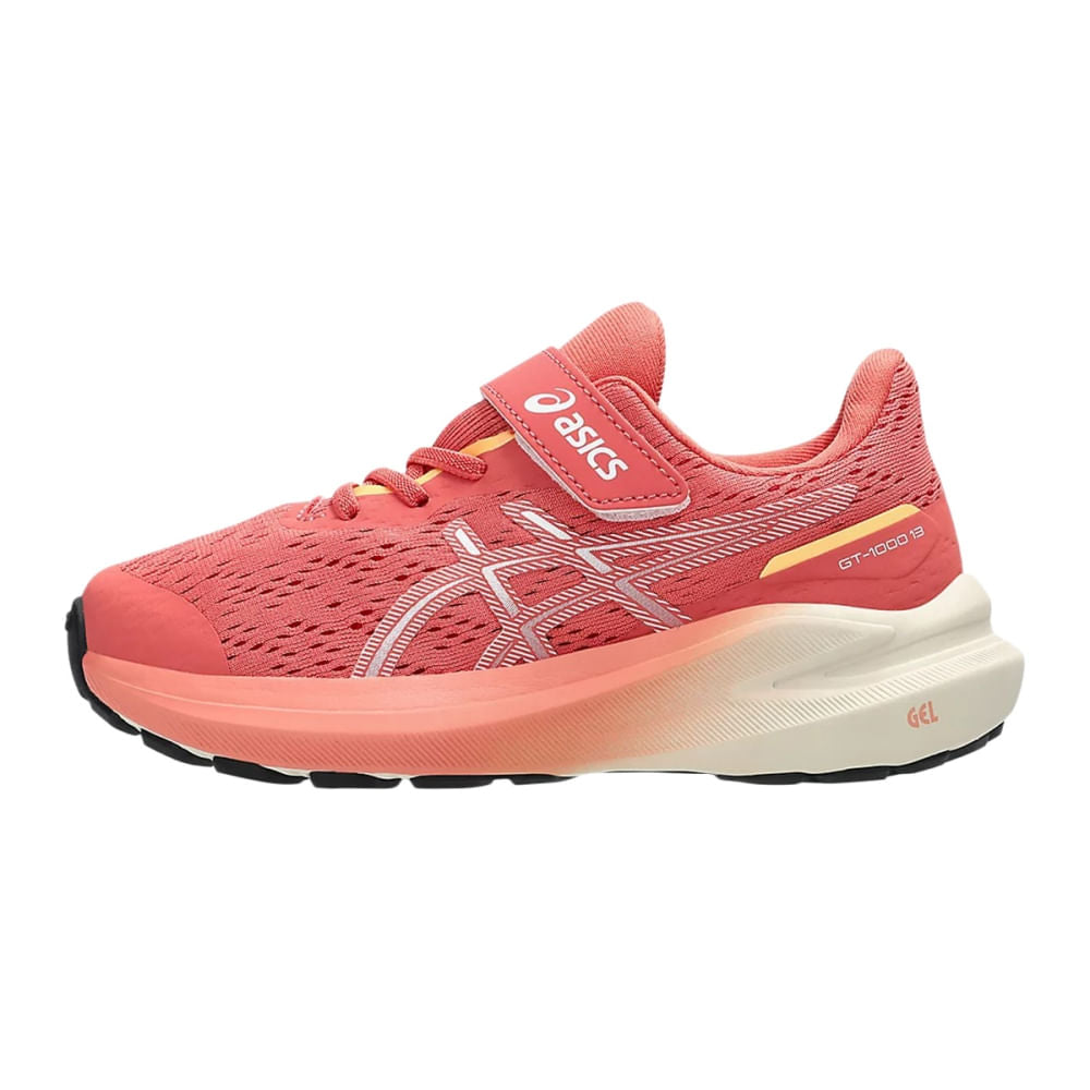 Asics Kids Gt-1000 13 Ps Running Shoes in Yellow Color