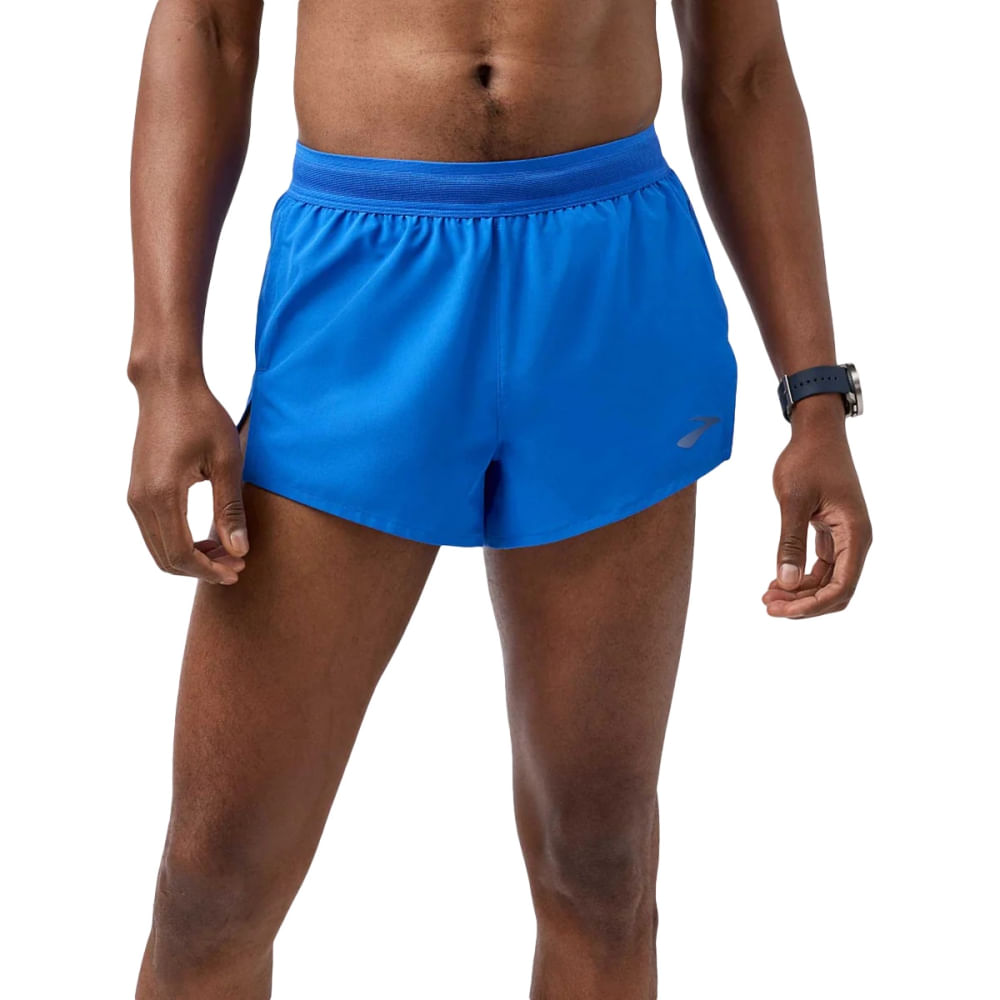 Brooks Mens Breakaway 3In Short in Blue Color