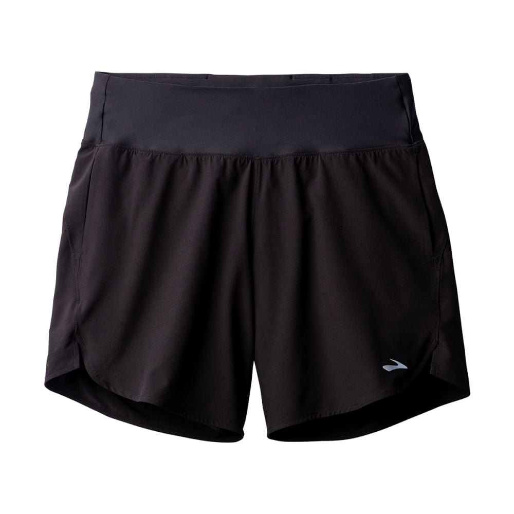 Brooks Womens Chaser 7In Short 2.0 Shorts in Black Color