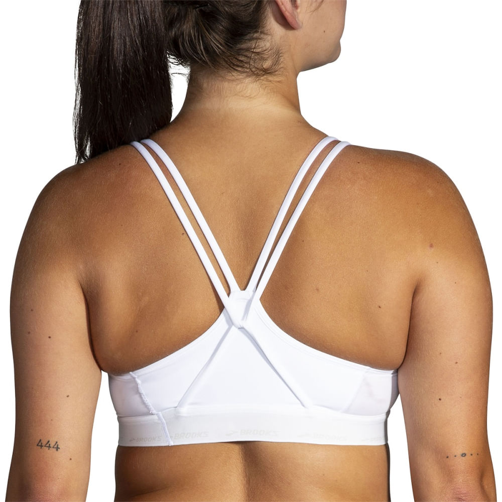 Brooks Womens Plunge 3.0 Sports Bra Sports Bras in White Color