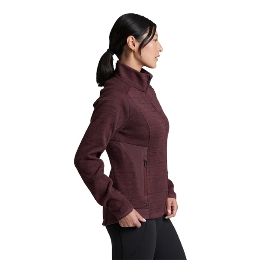 Kuhl Womens Aktivator Fleece Midlayer in Red Color
