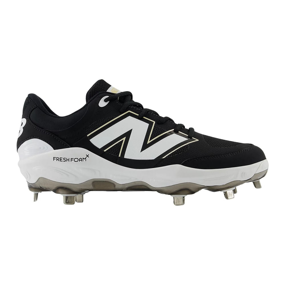New Balance Mens Fresh Foam X 3000V7 Meta Baseball Cleats in Black Color
