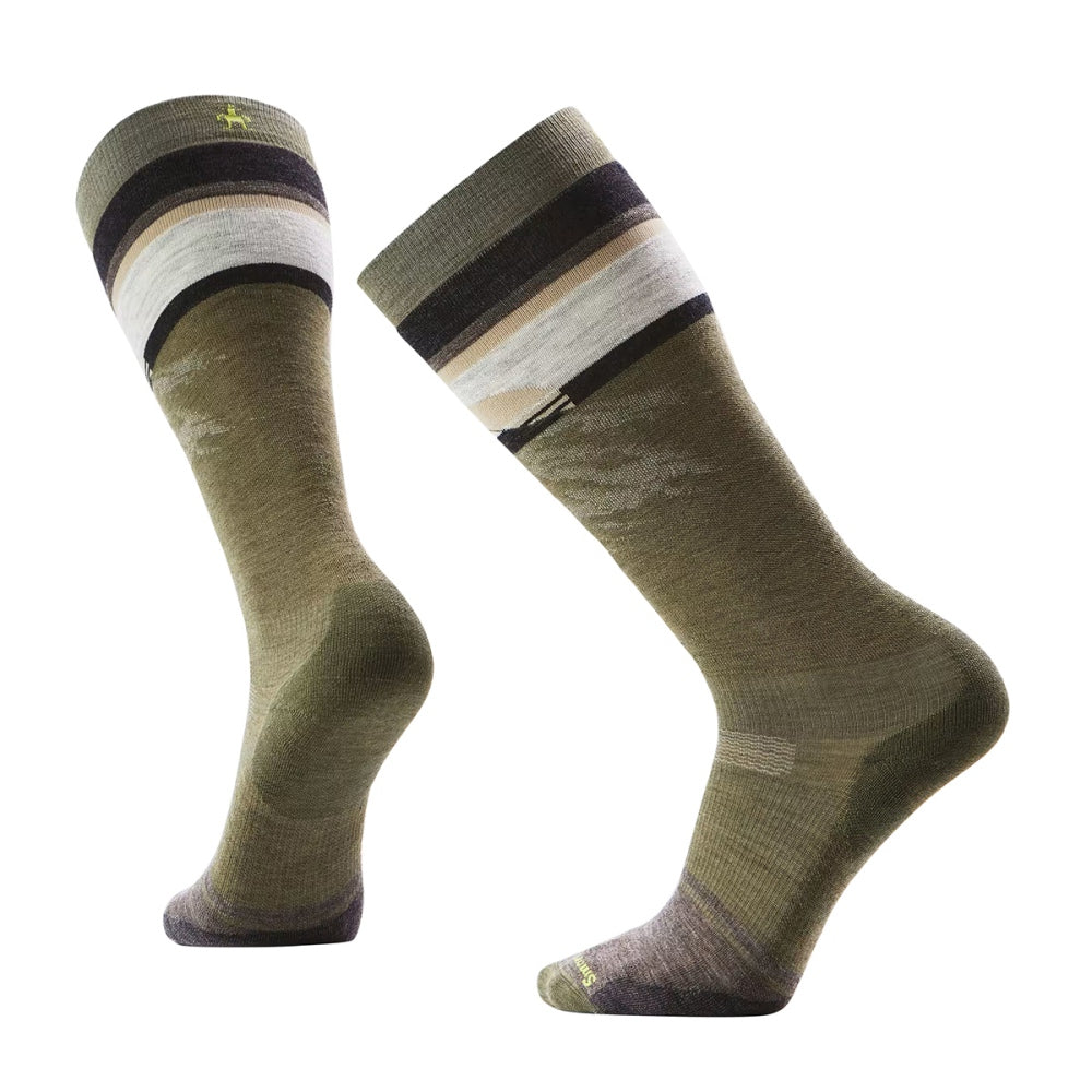 Smartwool Unisex Snowboard Targeted Sock in Green Color