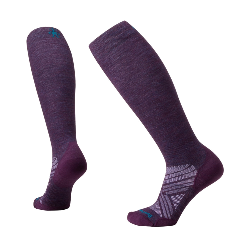 Smartwool Womens Ski Zero Cushion Sock in Purple Color