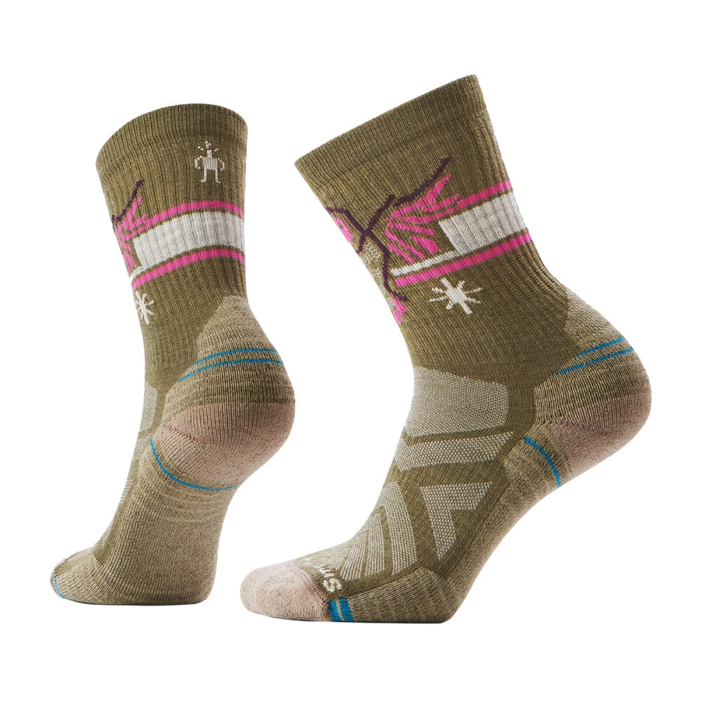 Smartwool Womens Wm'S Hike Light Cush.Hoo Socks in Green Color