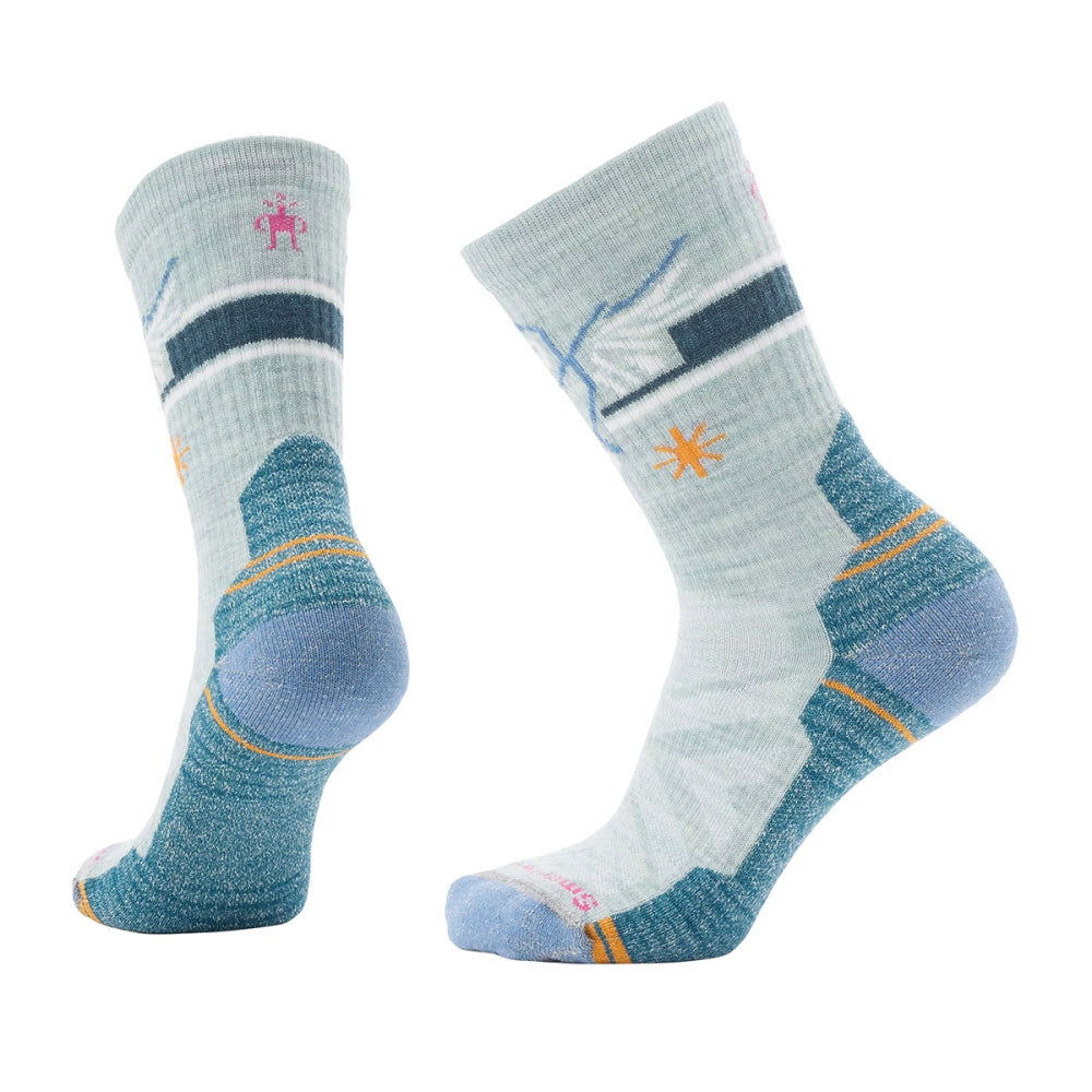 Smartwool Womens Wm'S Hike Light Cush.Hoo Socks in Green Color