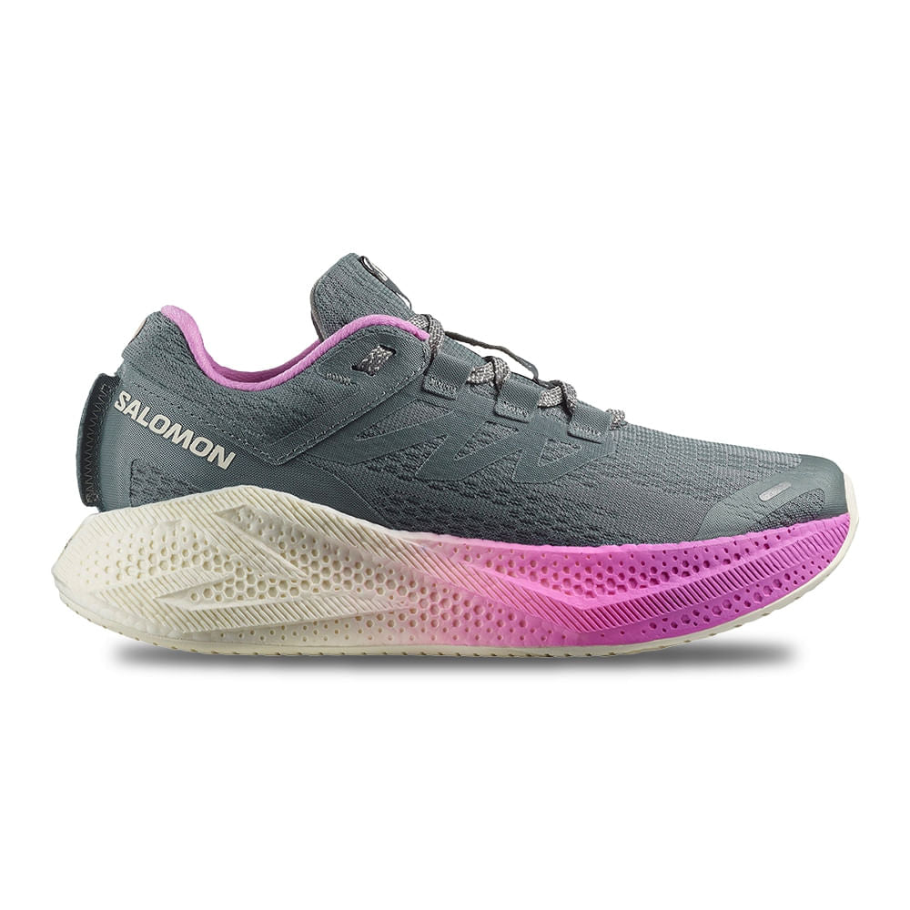 Salomon Womens Aero Glide 3 W Running Shoes in Grey Color