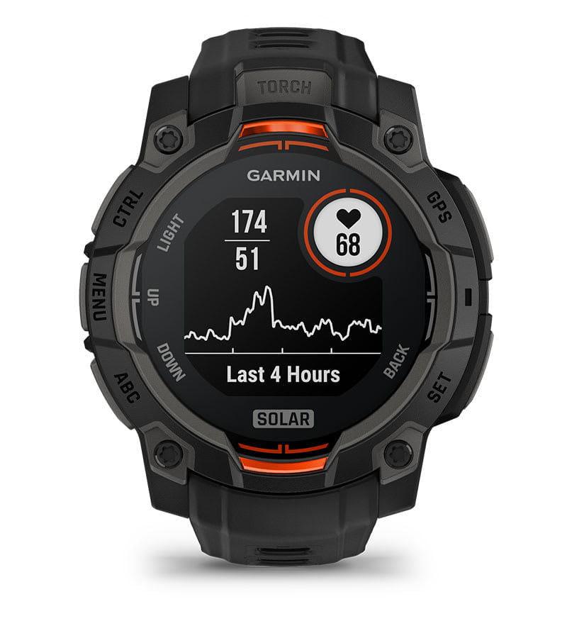 Garmin Unisex Instinct 3 50Mm Solar Bk Smart Watches in Grey Color