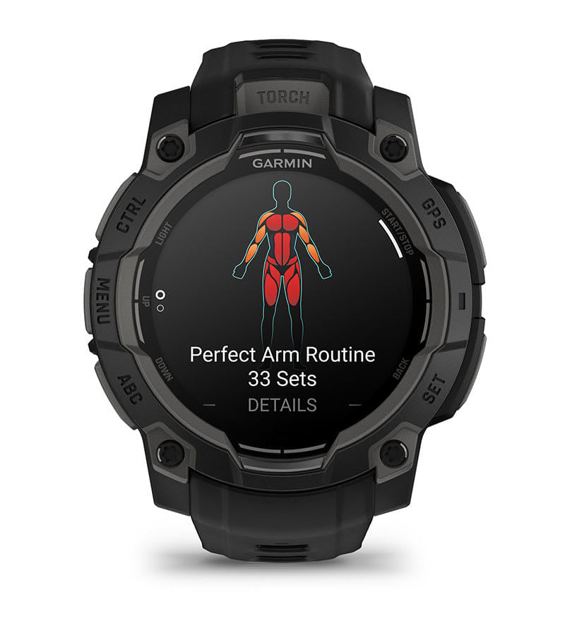 Garmin Unisex Instinct 3 50Mm Amoled Smart Watches in Grey Color