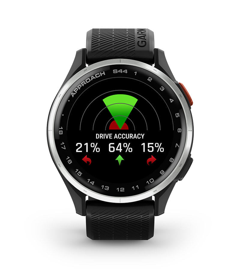 Garmin Unisex Approach S44 Slvr Black Smart Watches in Black Color