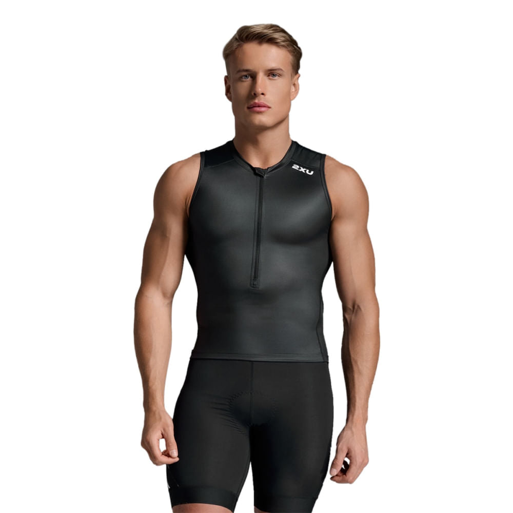 2Xu Mens Core Tri Tank Jerseys in Black Color