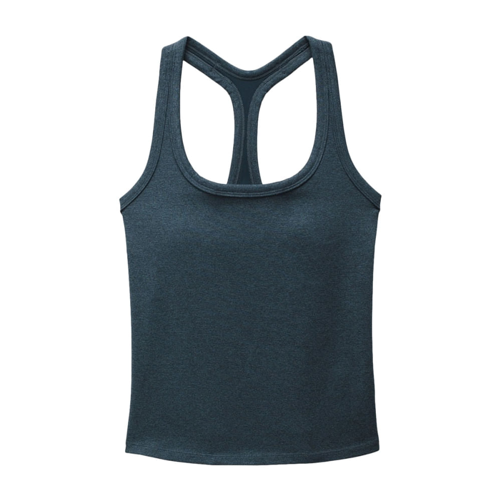 Prana Womens Heavana Racerback Tank Tops in Blue Color