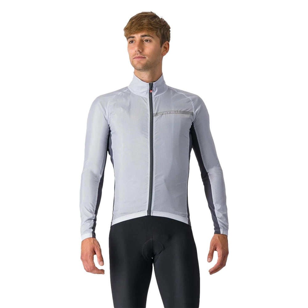 Castelli Mens Squadra Stretch Jacket Cycling Jackets in Grey Color