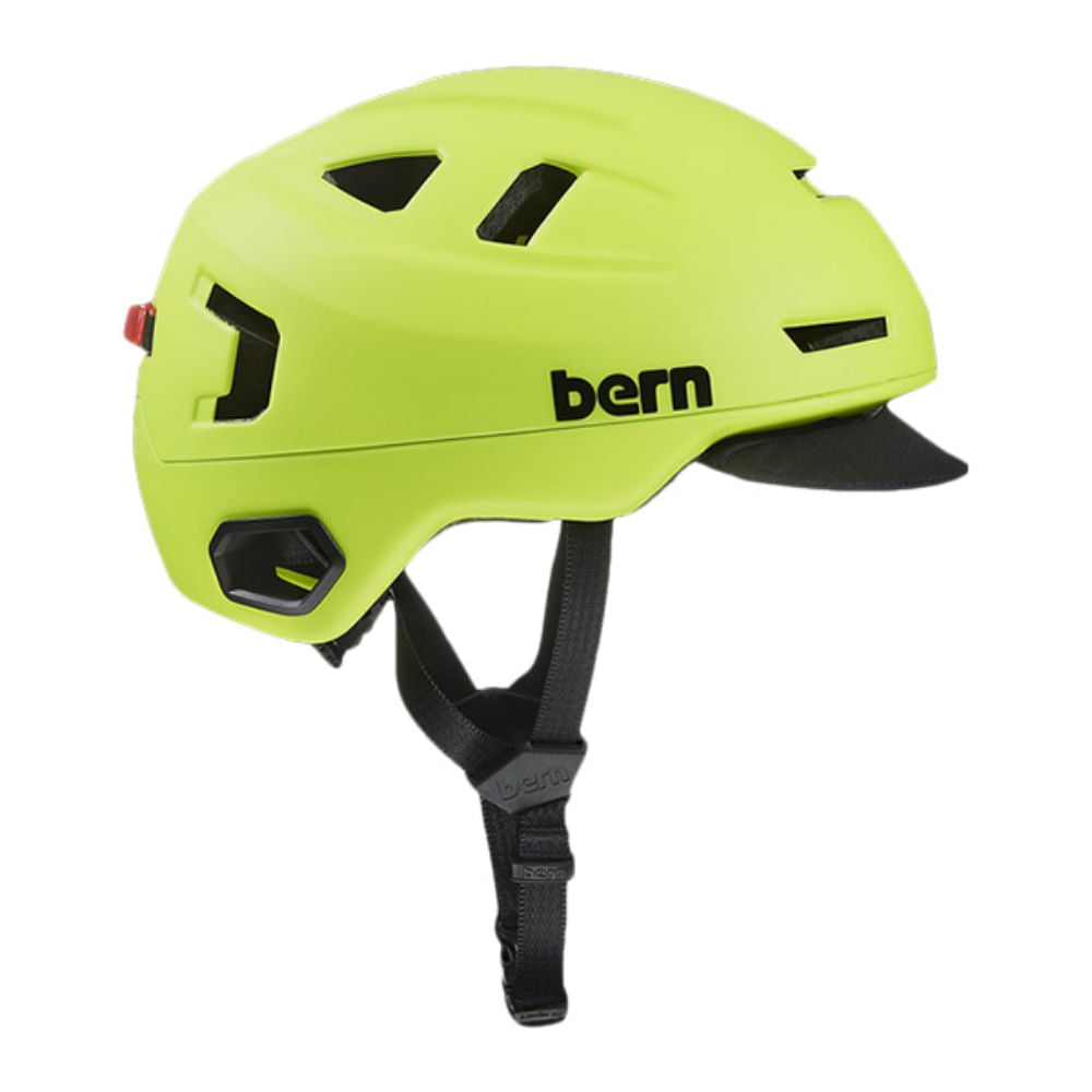 Bern Unisex Hudson Mips Hi Viz Cycling Helmets in Yellow Color