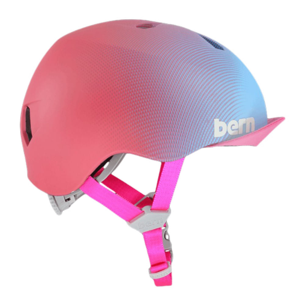 Bern Kids Nina DVRT Matte Sunset Cycling Helmets in Pink Color
