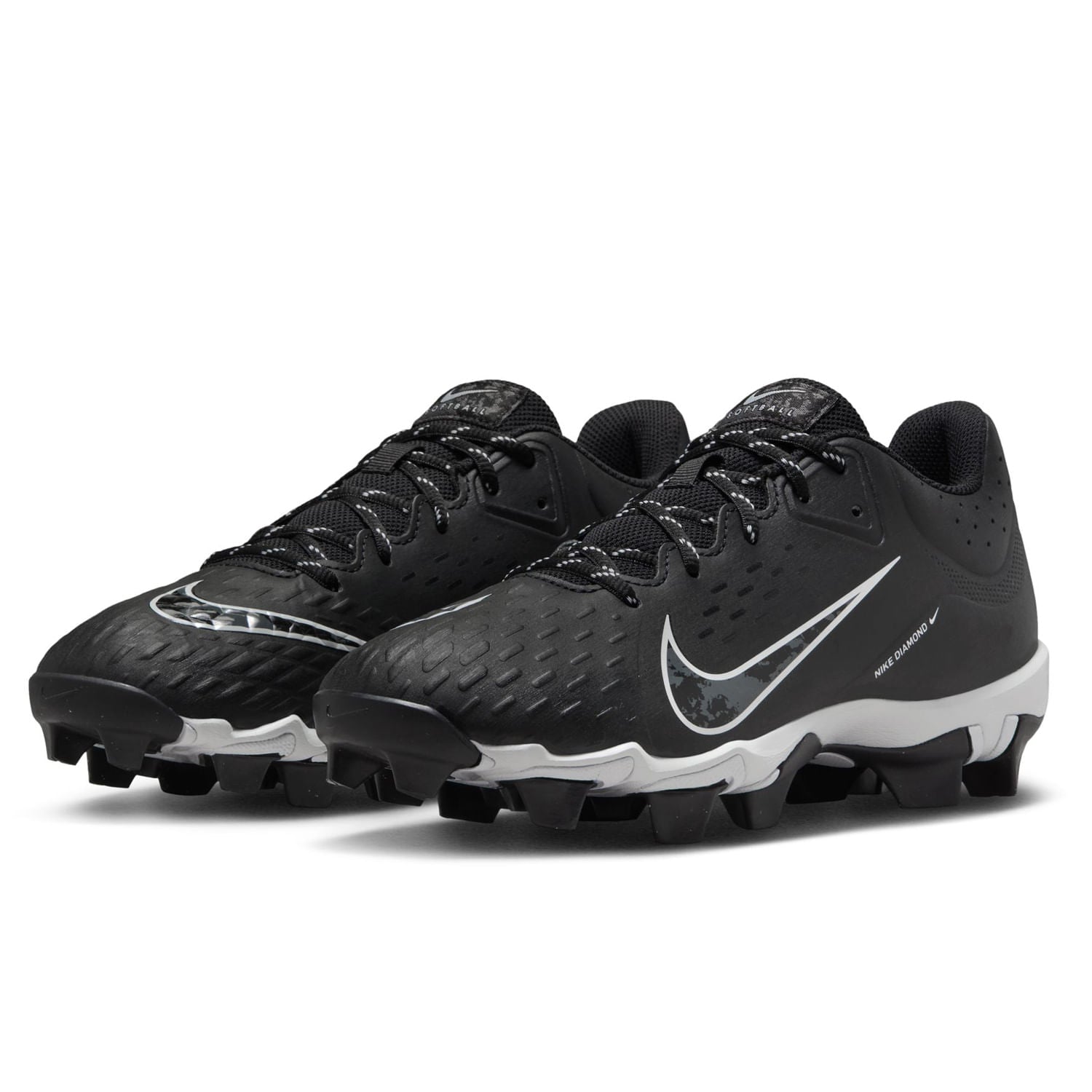 Nike Womens Hyperdiamond 4 Keystone Softball Cleats in Black Color