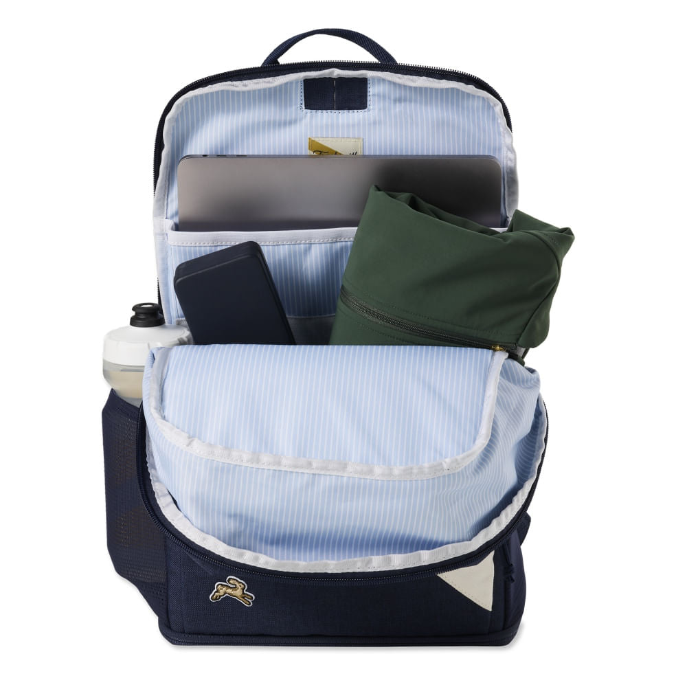 Tracksmith Unisex Olmsted Pack Bags in Blue Color