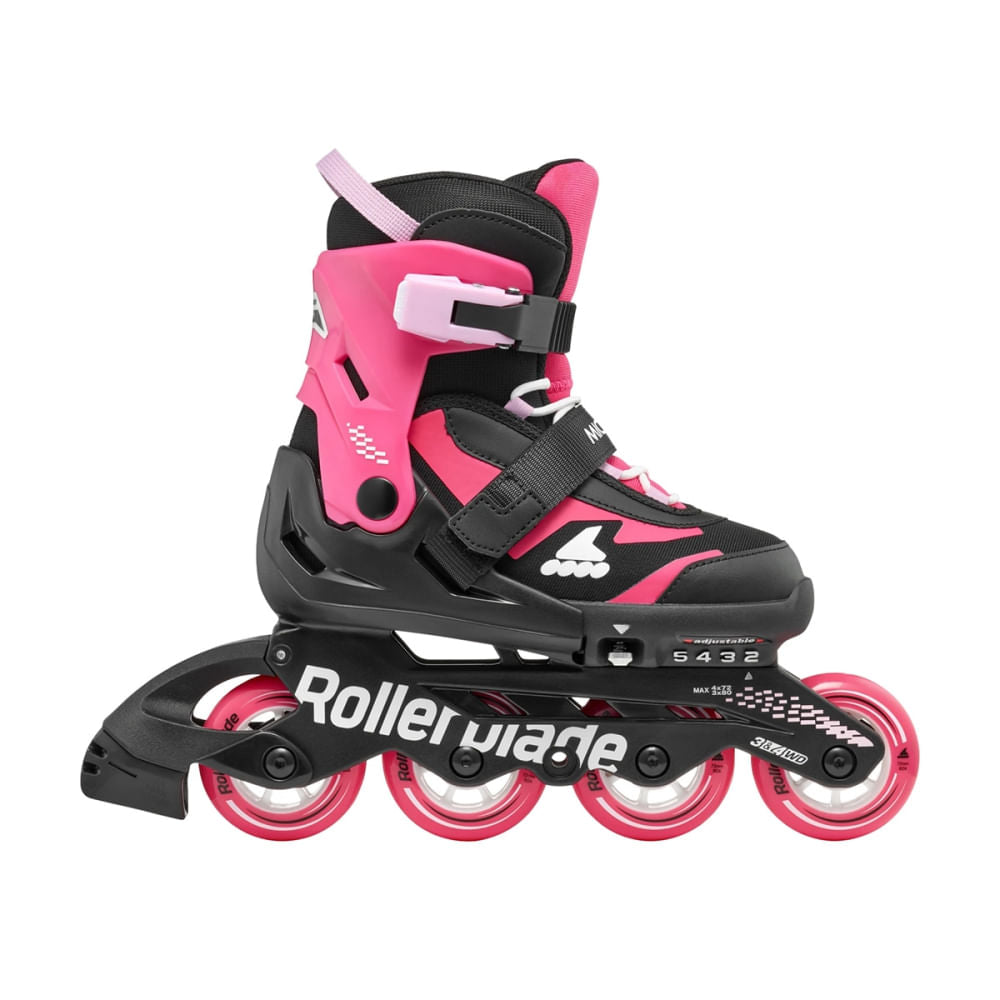 Rollerblade Kids Microblade G Inline Skates in Black Color