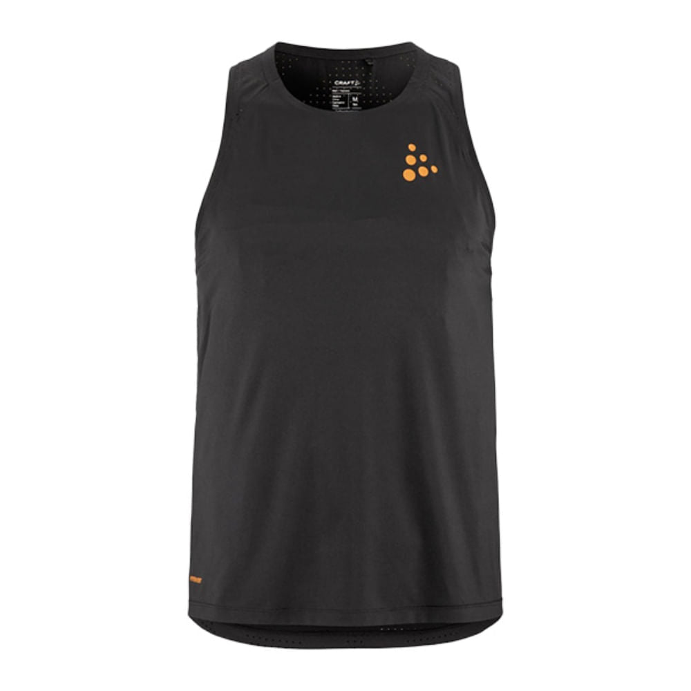 Craft Mens Pro Hypervent Singlet Tops in Black Color