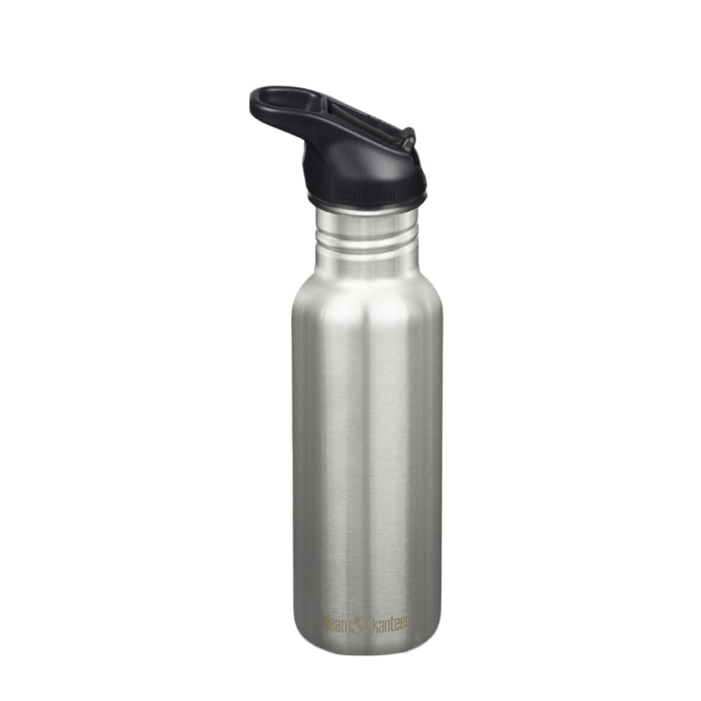 Klean Kanteen Classic 18Oz W/Flip Cap Water Bottles in Grey Color