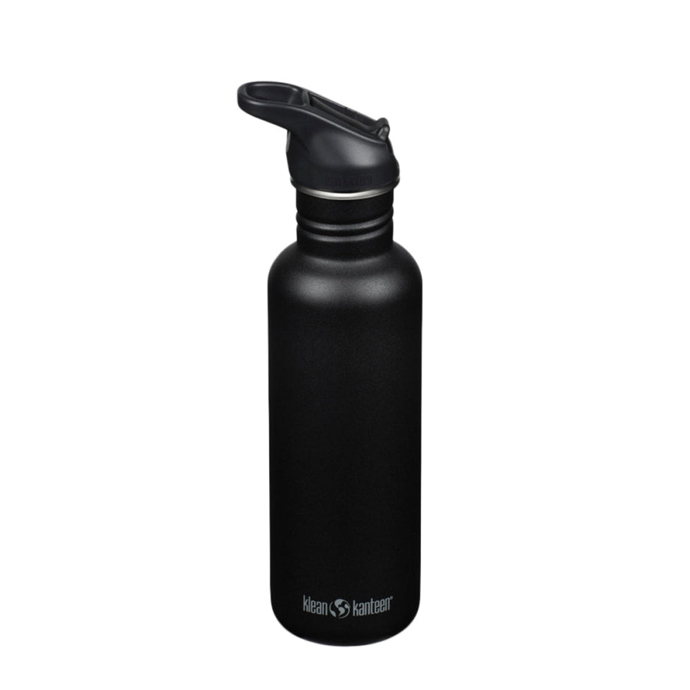 Klean Kanteen Classic 27Oz W/Flip Cap Water Bottles in Black Color