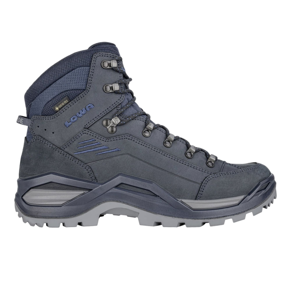 Lowa Mens Renegade Evo GORE-Tex Mid Boots in Blue Color