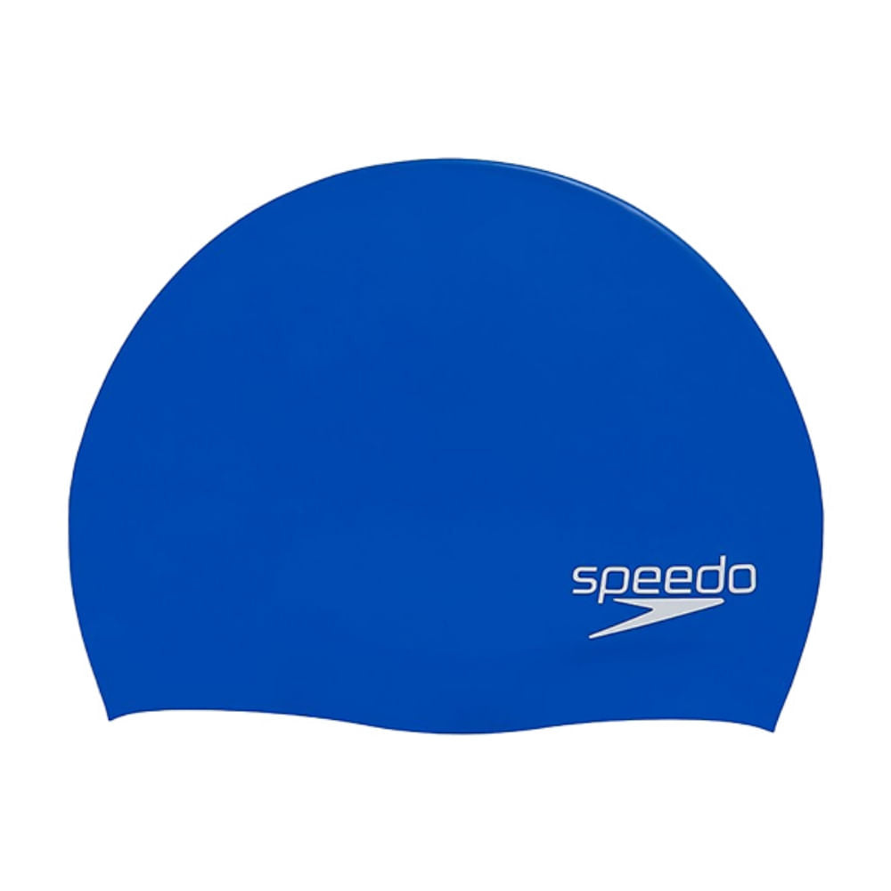 Speedo Elastomeric Solid Silico Swimming Caps in Blue Color