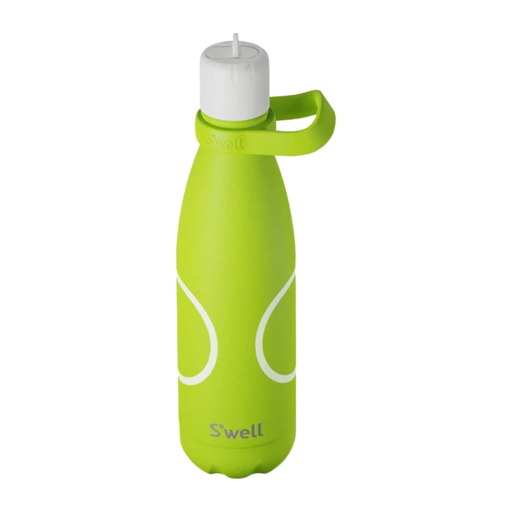 S'Well Bottle W.Flip Straw Lid Water Bottles in Green Color