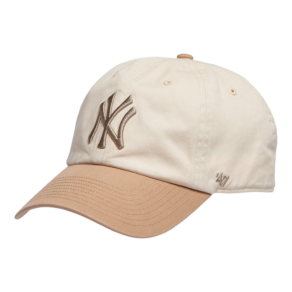 47 Brand Unisex new york yankees Natural 2-Tone Clean Fan Apparel in Brown Color