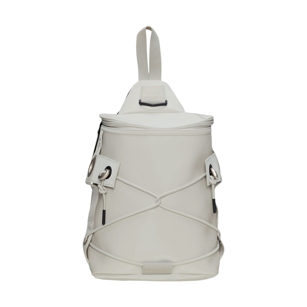 Rains Unisex Trail Cord Sling Bag in White Color