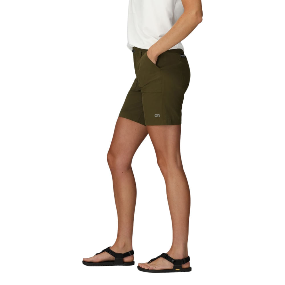 Outdoor Research Womens Ferrosi Short 7 Inch Shorts in Green Color