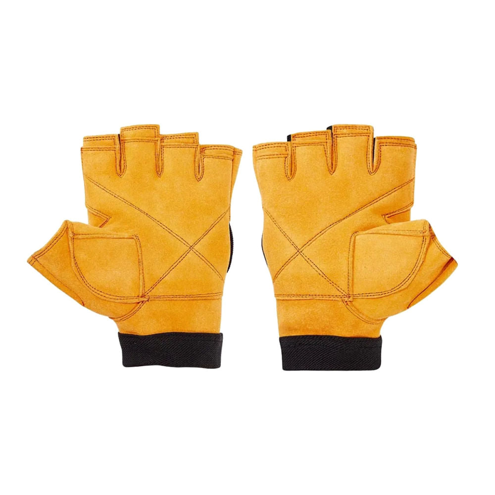 Schiek Sports M/Power Glove Strength Training Gloves in Brown Color