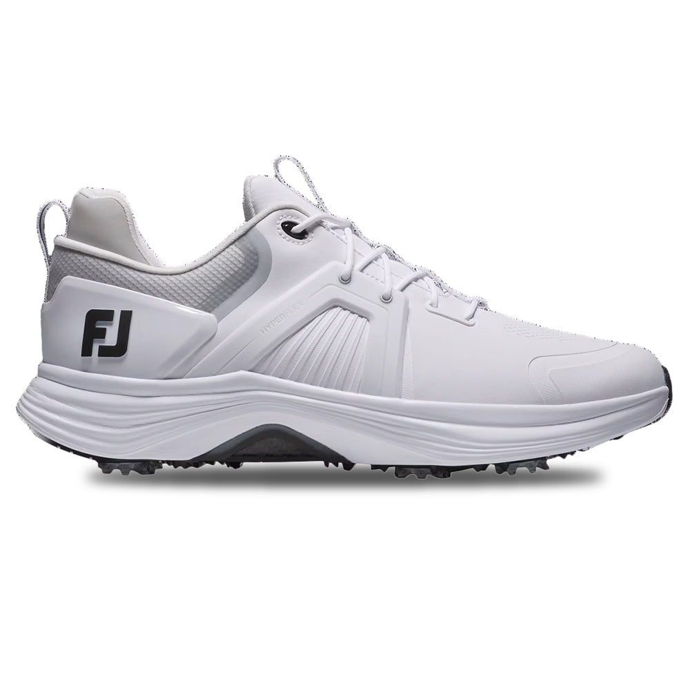 Footjoy Mens Hyperflex Carbon Golf Cleats in White Color
