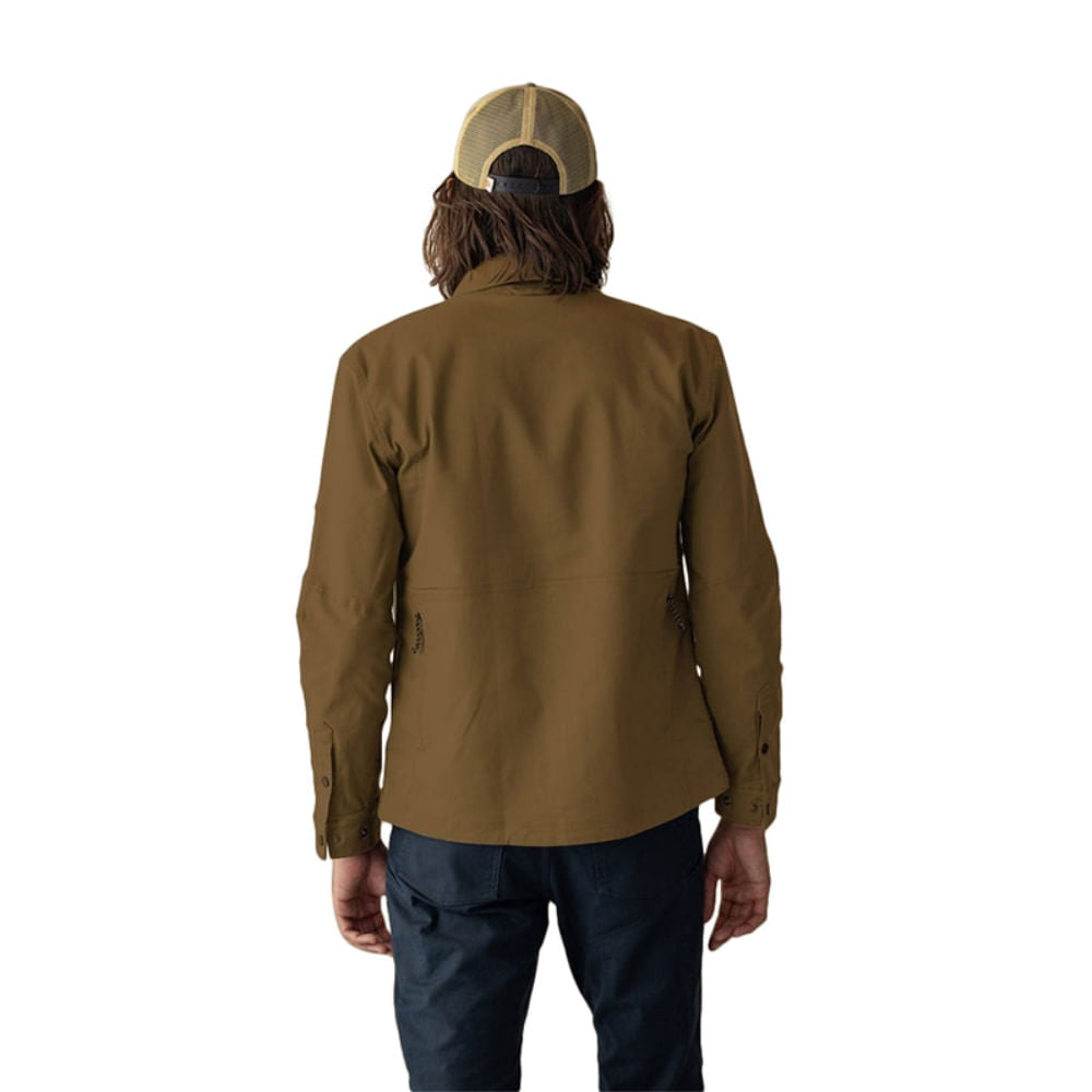 Livsn Mens Forager Jacket Tops in Brown Color