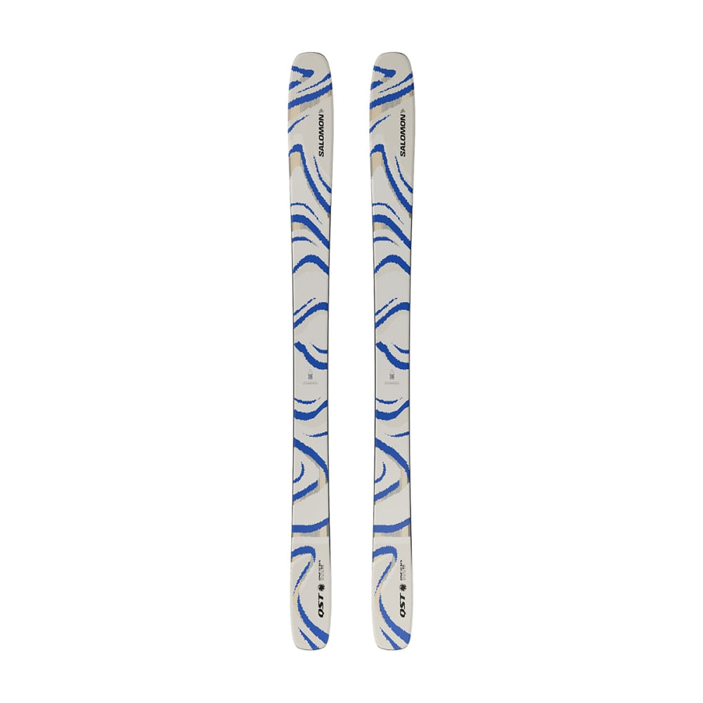 Salomon Unisex NQST 106 Almond Milk Skis in White Color